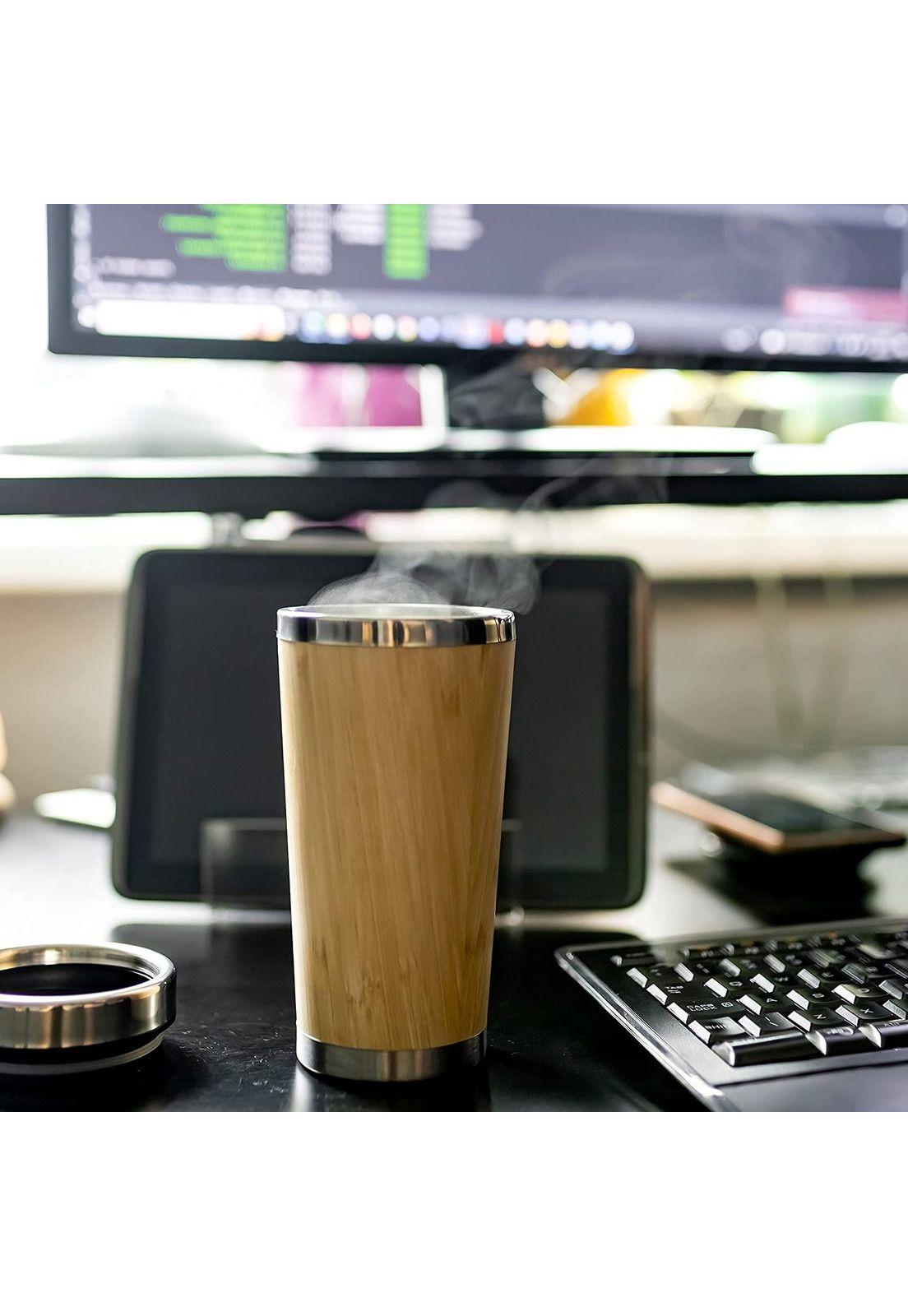 MUG Termo Bambú Acero Inoxidable 420 ML-3