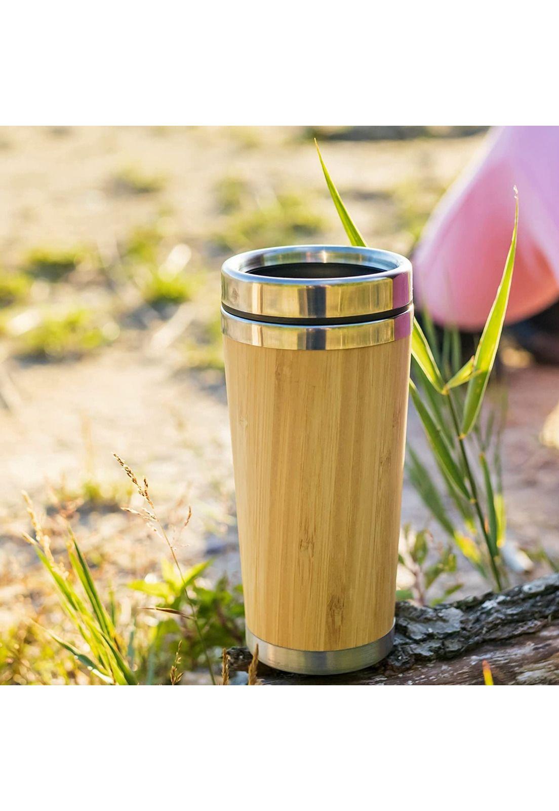 MUG Termo Bambú Acero Inoxidable 420 ML-4