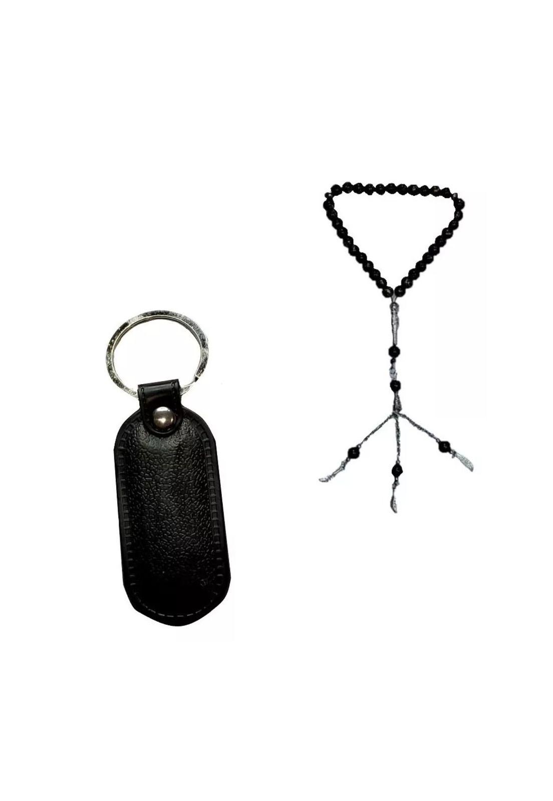 Kit Caja Regalo Hombre Cinturón 130 CM Billetera Bolígrafo Llavero Hebilla Negro-2