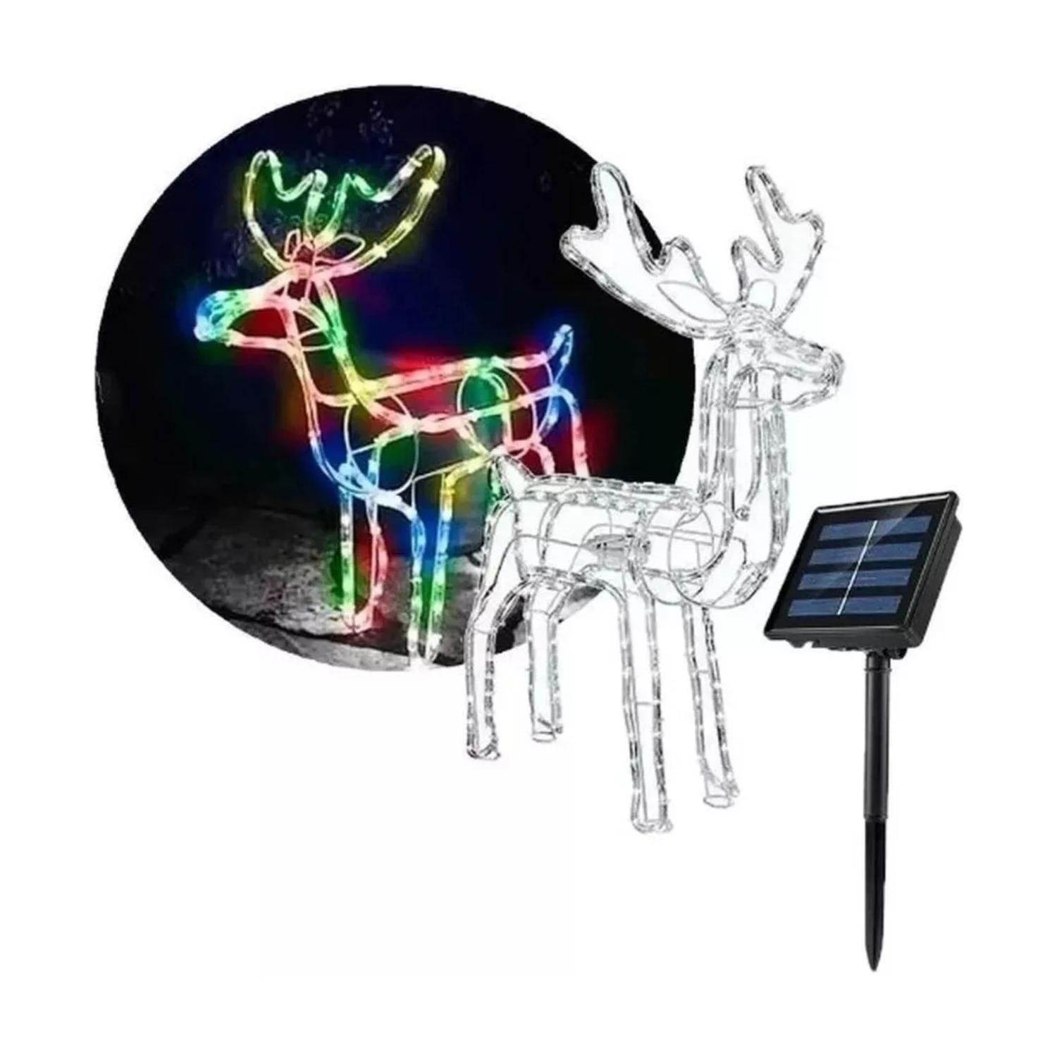 Reno Solar De Navidad Luces Led 120 Cm-3