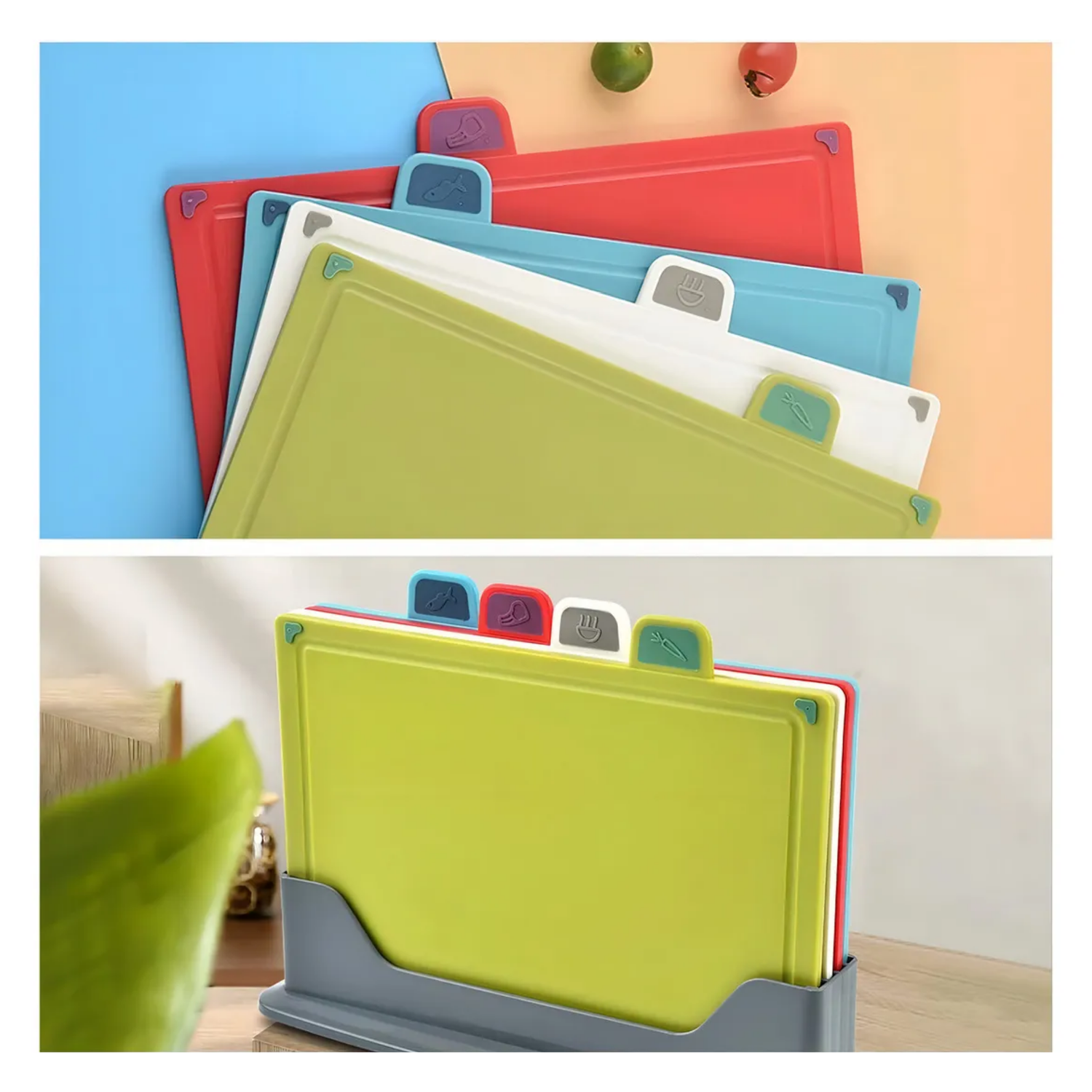 Pack 4 en 1 Tablas Picar Cocina 34x6,9x23,5 CM-3