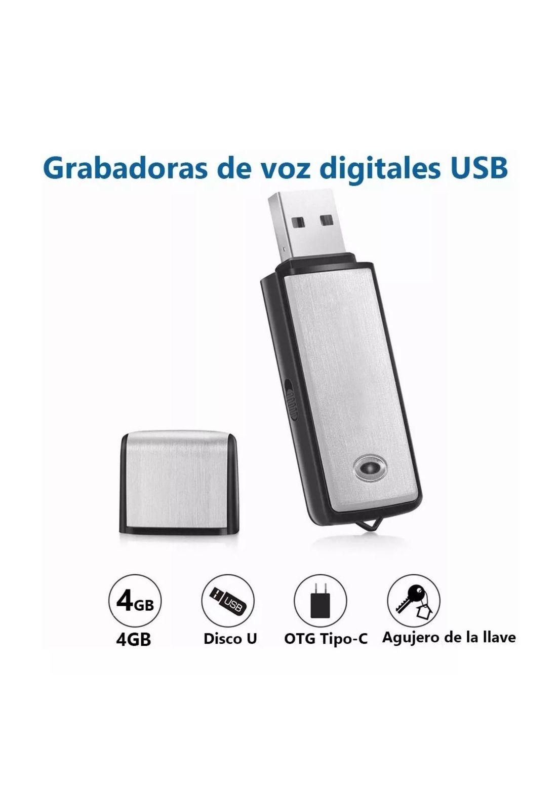 Mini Grabadora Voz Espía Micrófono 4 Horas USB 16GB-3