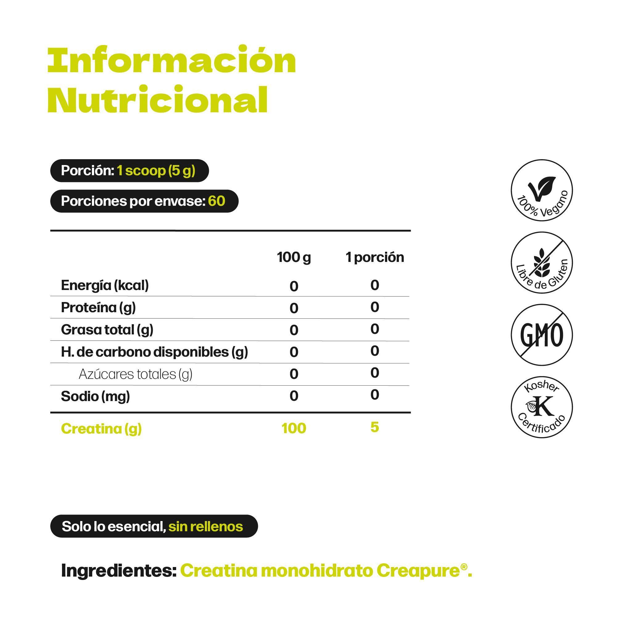 Pack x 2 Creatina Monohidratada DUN Creapure 300g Pura 99 9 Alemana 60 D as Boost Creatine-7