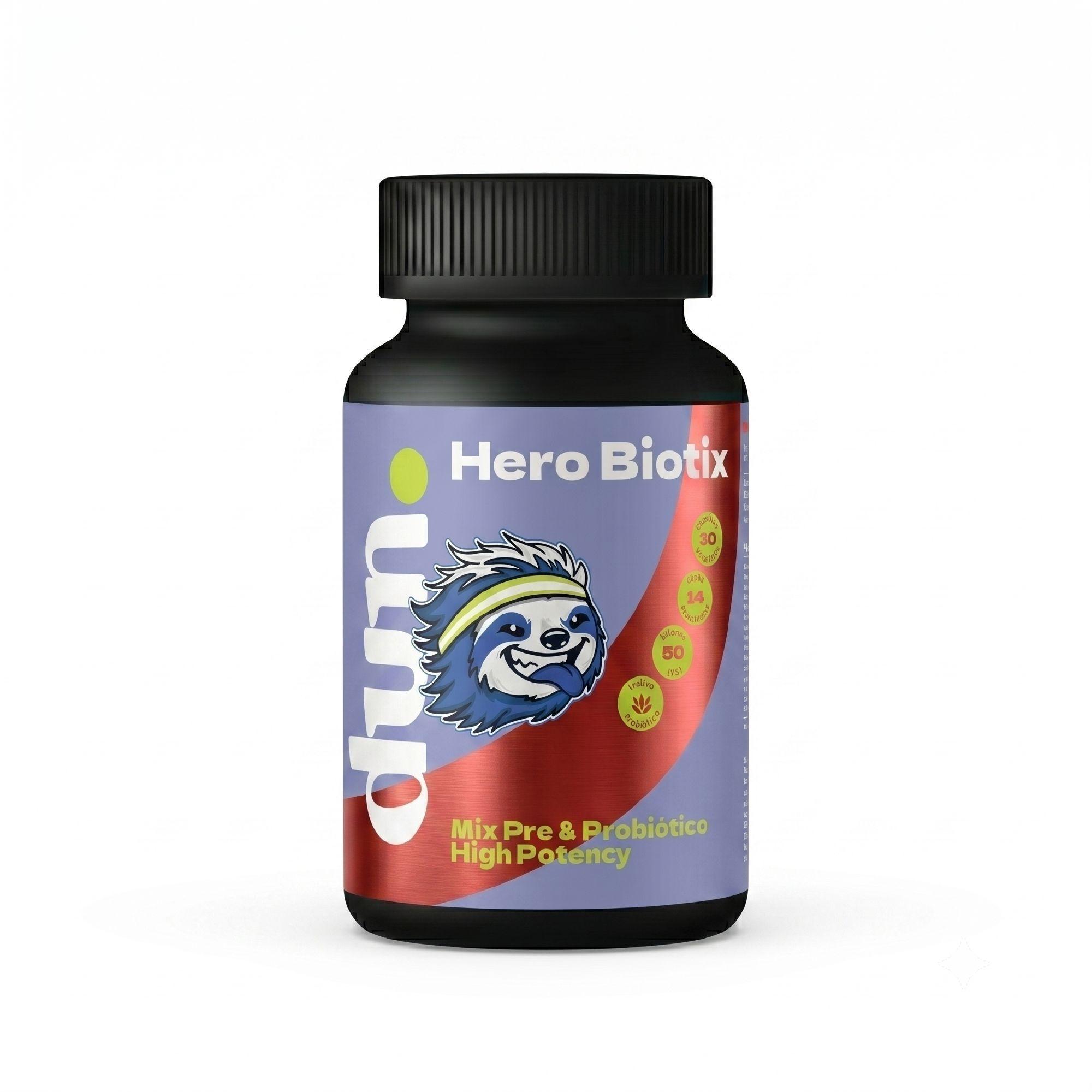 Probióticos 50 Billones 14 Cepas y Prebiótico DUN® Digestión e Inmunidad Hero Bi-0