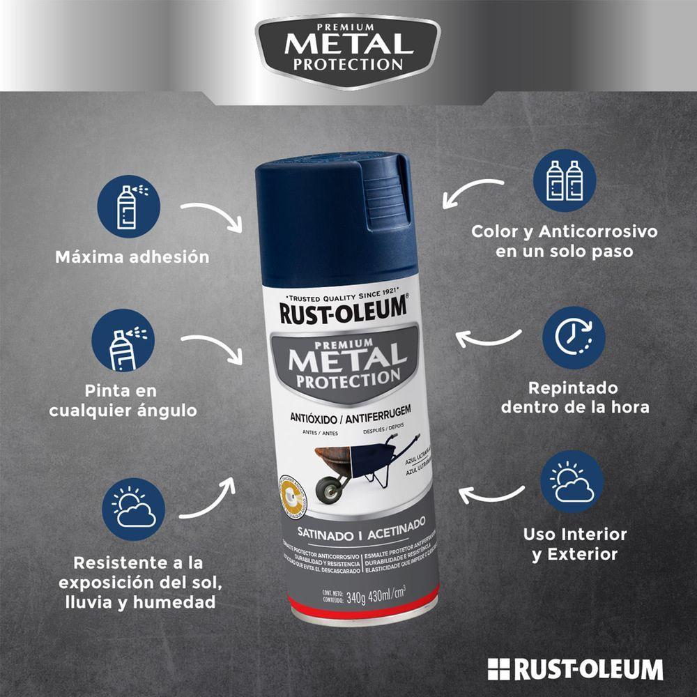 Esmalte en Spray Metal Protection Negro Martillado 340 g-4