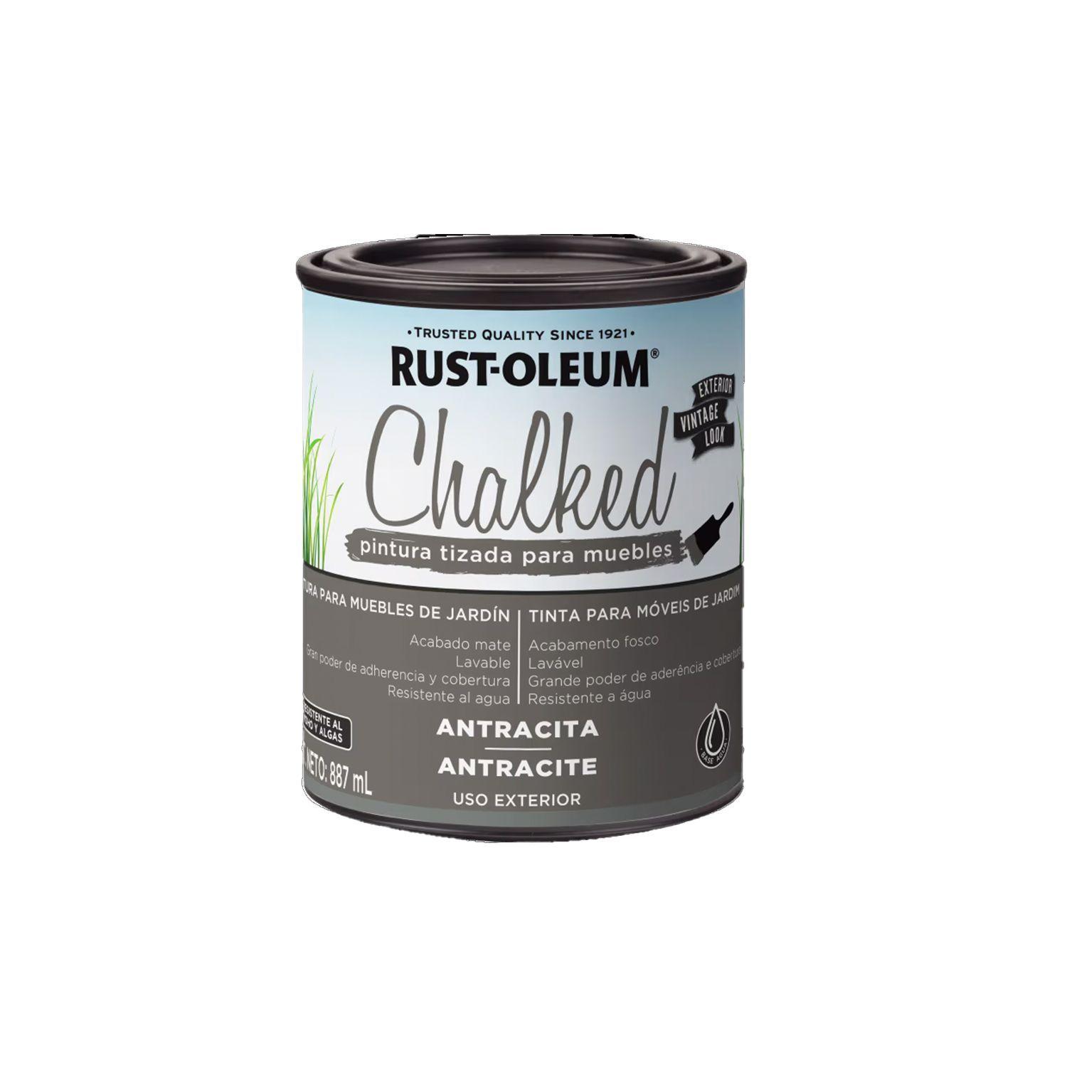 Pack 2 Unid. Pintura Tizada para Muebles Chalked Antracita Ultra Mate 887 ml 700124-1