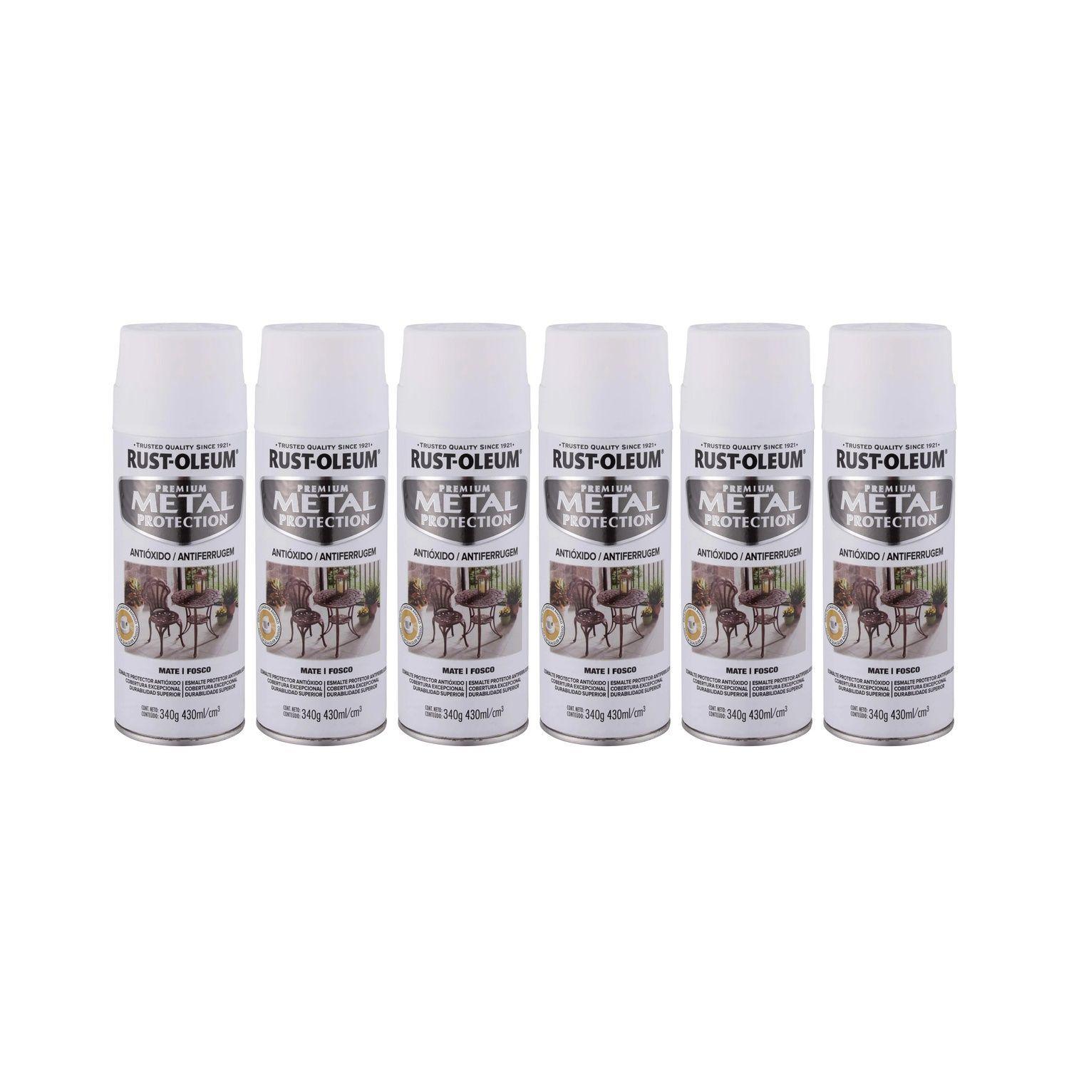 Pack 6 Unid. Pinturas en Spray Ultra 5 en 1 Multisuperficie Anticorrosiva Blanco Mate 340 g 700006-0