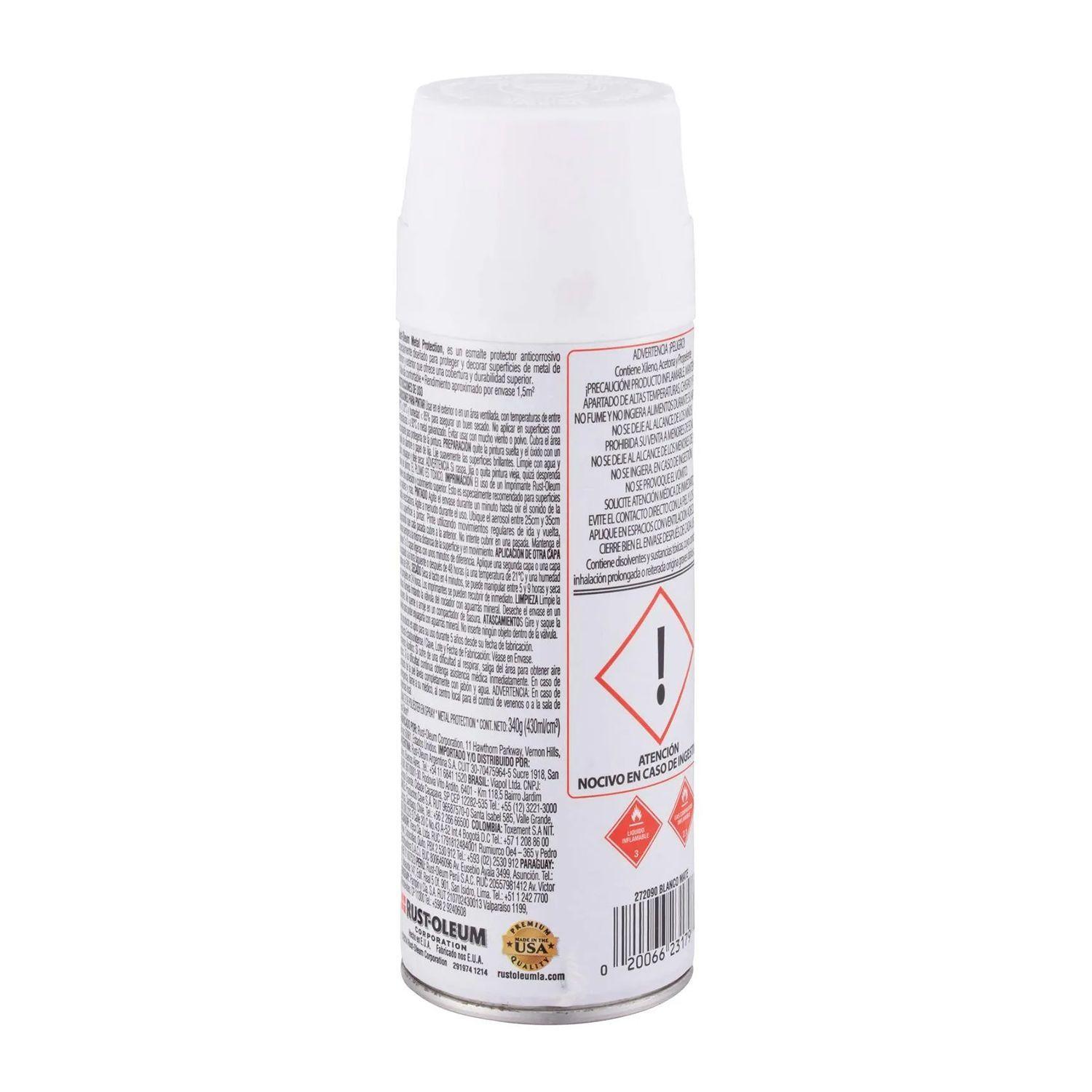 Pack 6 Unid. Pinturas en Spray Ultra 5 en 1 Multisuperficie Anticorrosiva Blanco Mate 340 g 700006-2