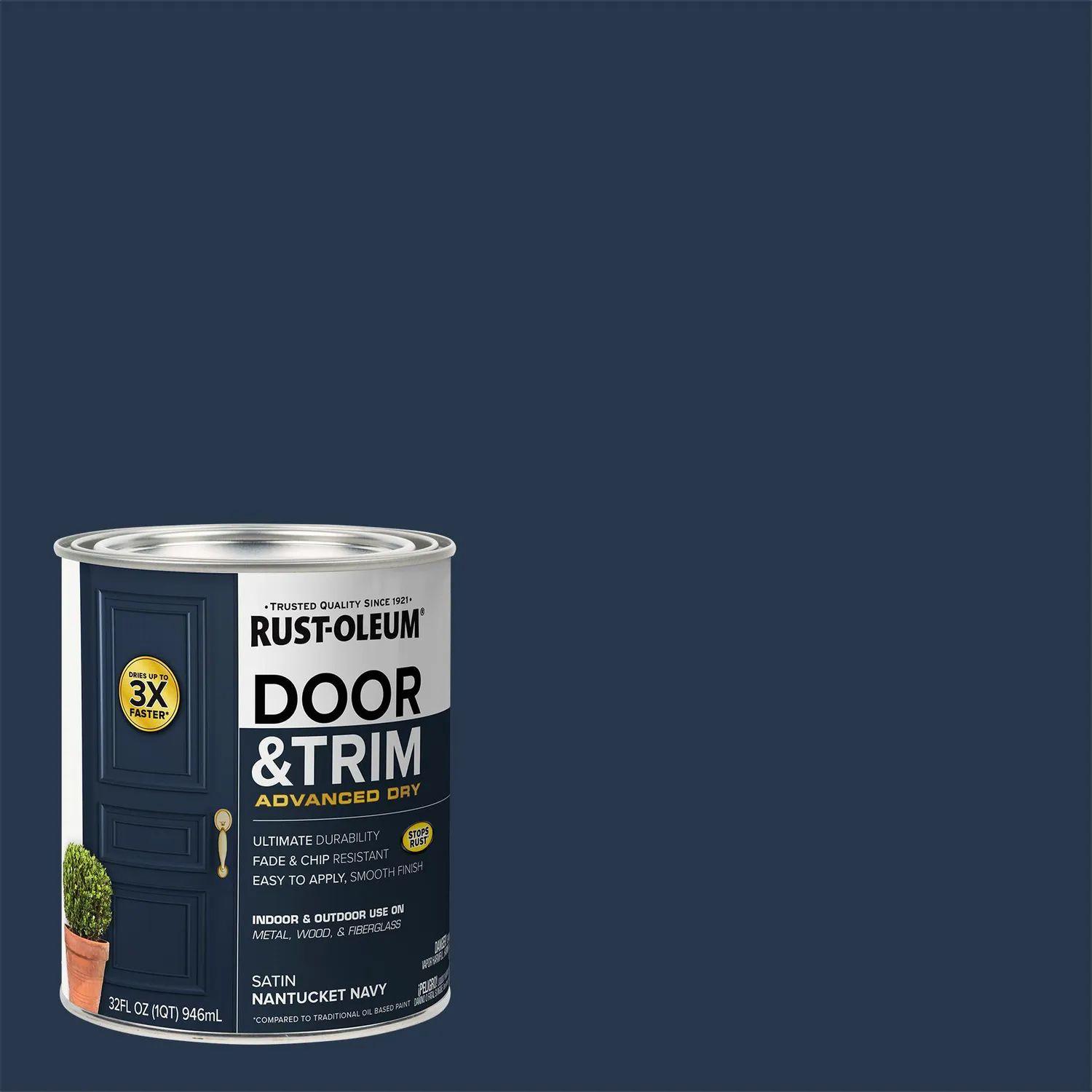 2 Pack Pinturas para Puertas y Ventanas Interior y Exteriror Azul Naval Satinado 946 ml 700281-2