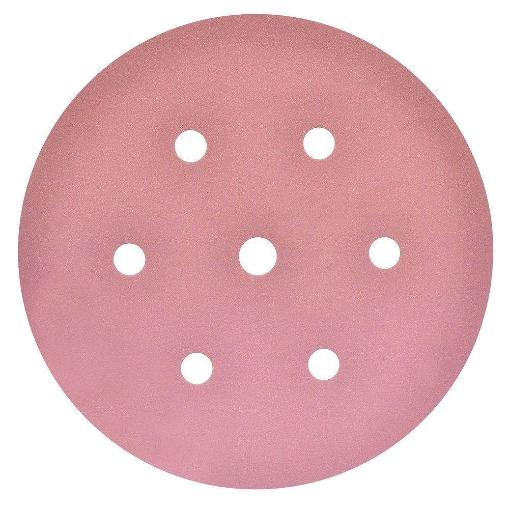 Disco Lija 6" Grano 320 (Velcro) - 7 Perf. - Pintura y-0
