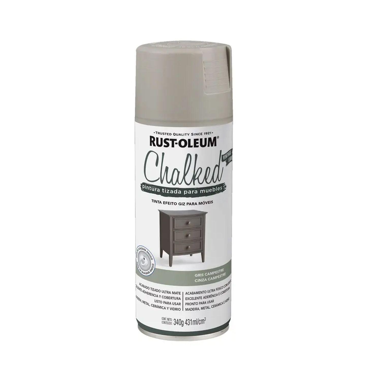 Pack 6 Unid.Spray y Tizada Muebles Chalked Gris Campestre Ultra Mate 340 g 700110-1