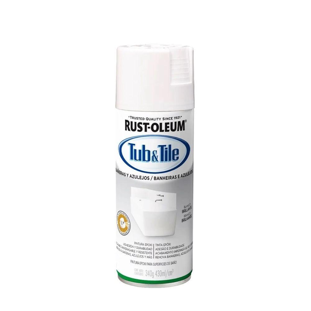Pintura en Spray Bañera y Azulejos Blanco Brillante 340 g-0