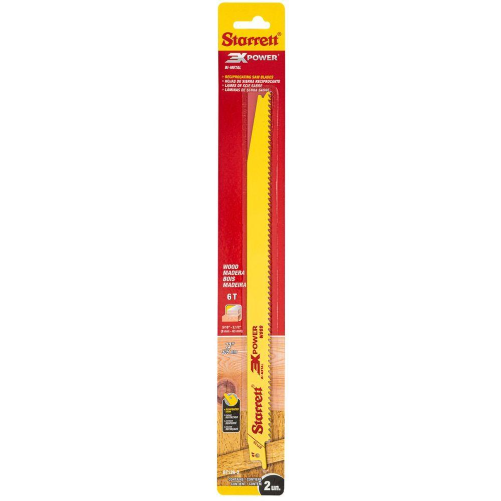 Set 2 Sierras Sables Bimetal - Madera - 305 mm (6 TPI)-2