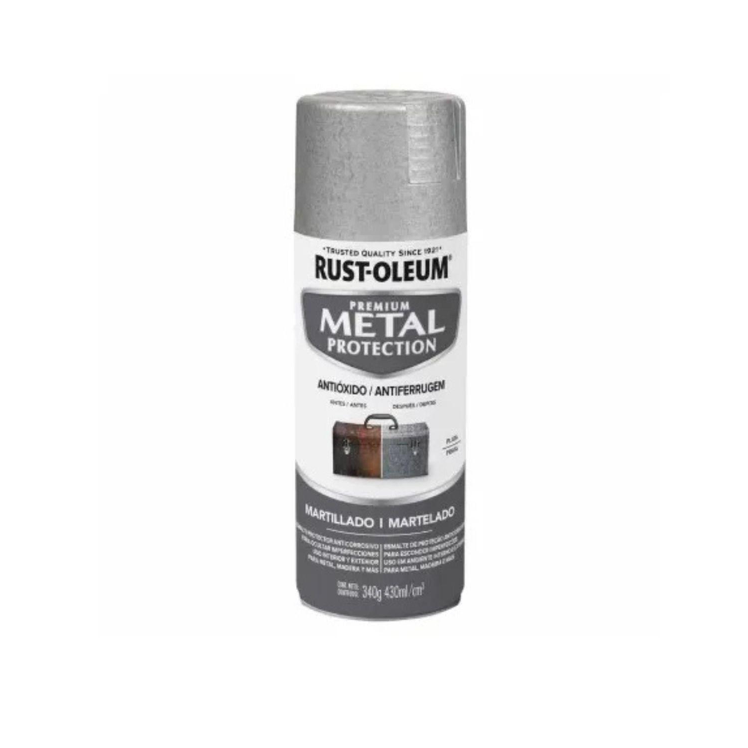 Pack 6 Unid. Esmalte en Spray Metal Protection Plata Martillado 340 g 700212-1