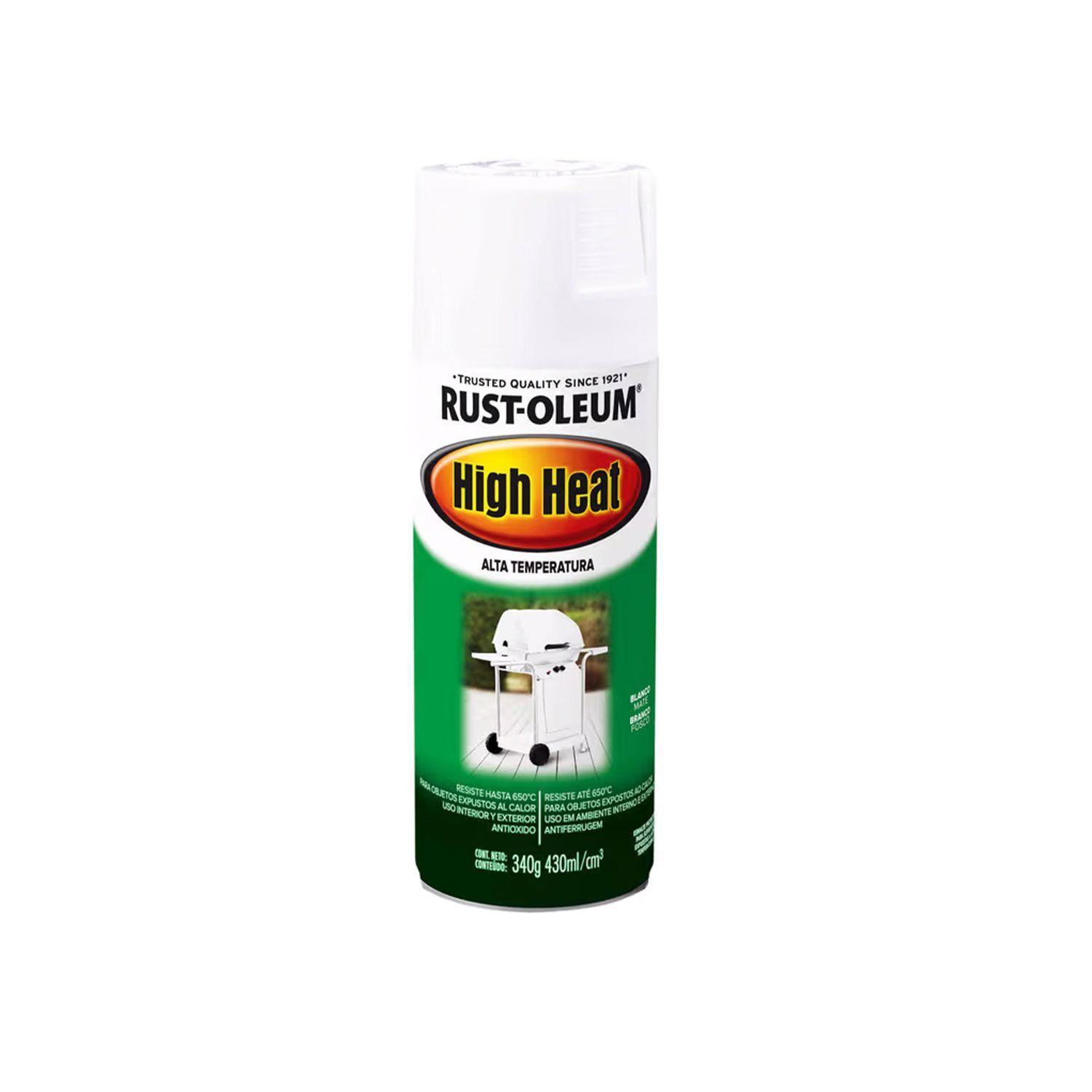 Pack 6 Unid. Pinturas en Spray High Heat Alta Temperatura Blanco Mate 340 g 700176-1