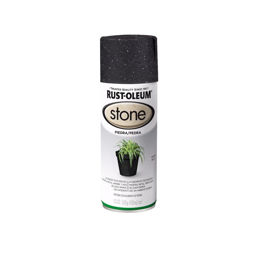 Pintura en Spray Acabado Piedra Negro Texturado 340 g-0