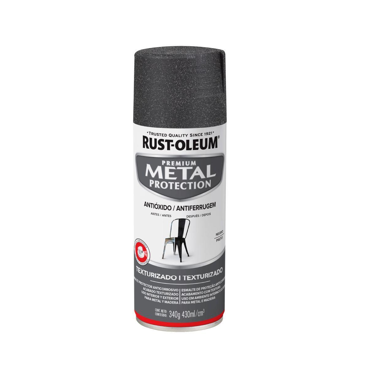 Pack 6 Unid. Pintura en Spray Metal Protection Anticorrosivo Texturado Negro 340 g 700216-1