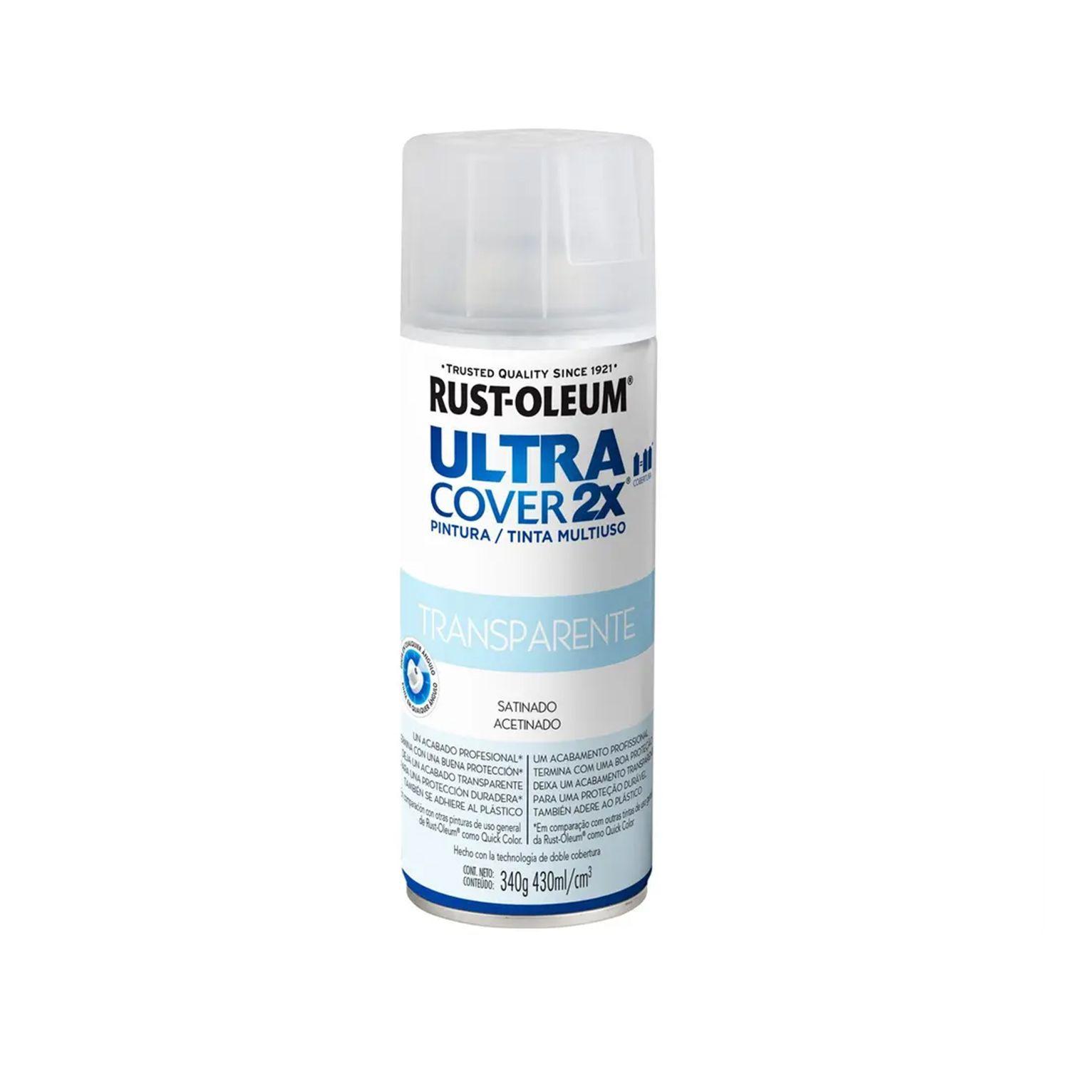 Pack 6 Unid. Pintura en Spray Ultra Cover 2X Multiuso Transparente Satinado 340 g 700041-1