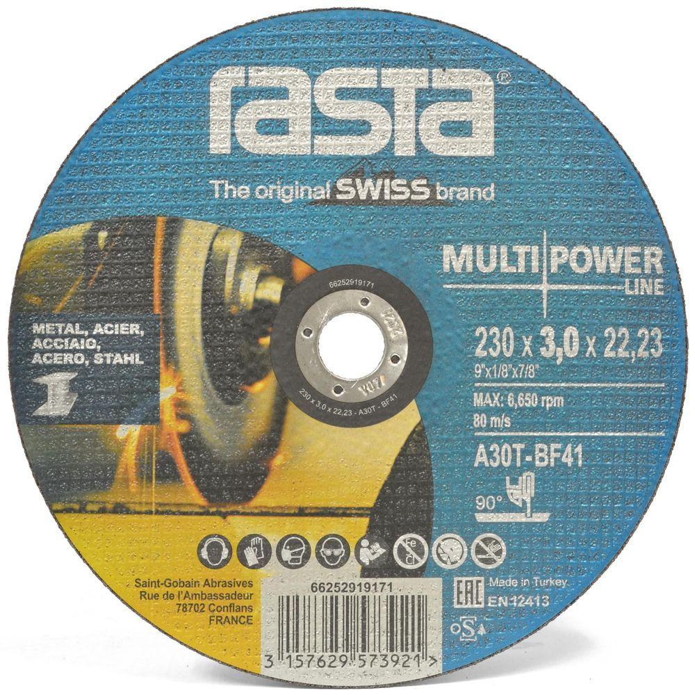 Disco de Corte Acero Inox. 9" (230x3,0x22mm) - Multi Power-1