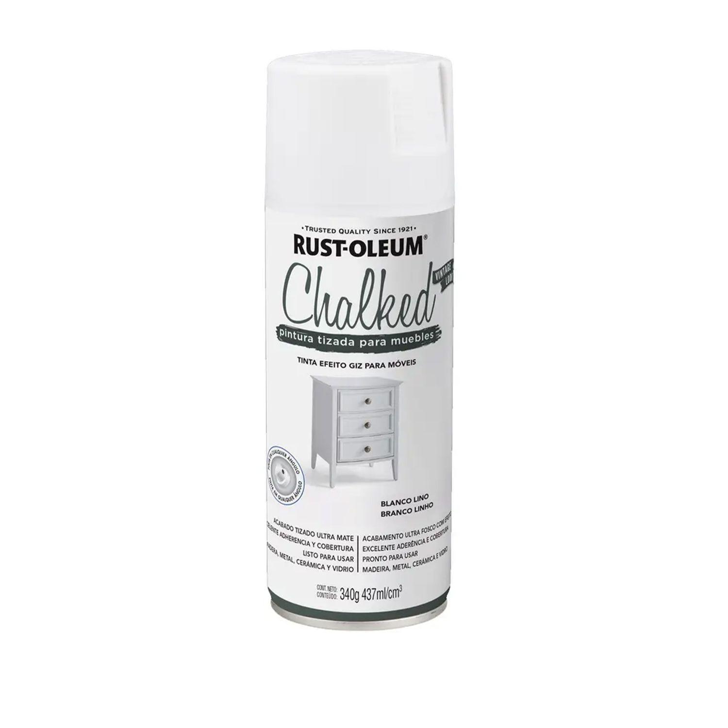 Pack 6 Unid. Pintura en Spray Chalked Tizada Blanco Lino Ultra Mate 340 g 700105-1