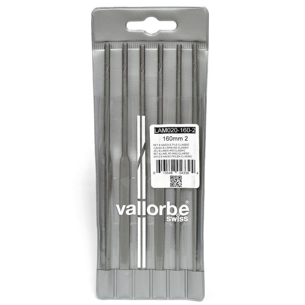 Set 6 Limas Aguja Classic 160mm LAM-020 Vallorbe Suiza-0