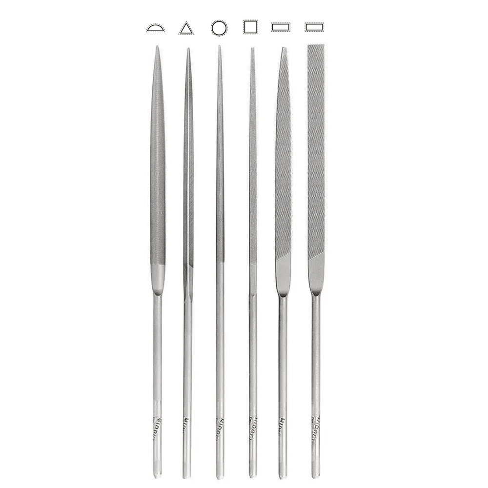 Set 6 Limas Aguja Classic 160mm LAM-020 Vallorbe Suiza-3