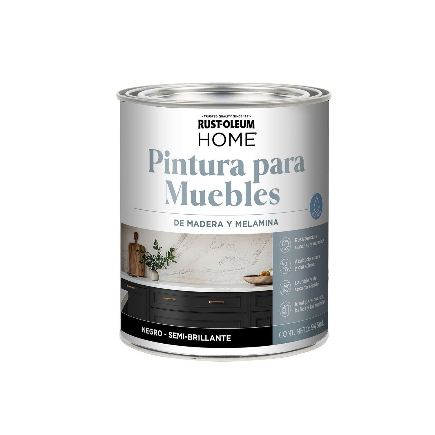 2 Pack Pintura para Muebles Negro Semi Brillante 946 ml 700274-1