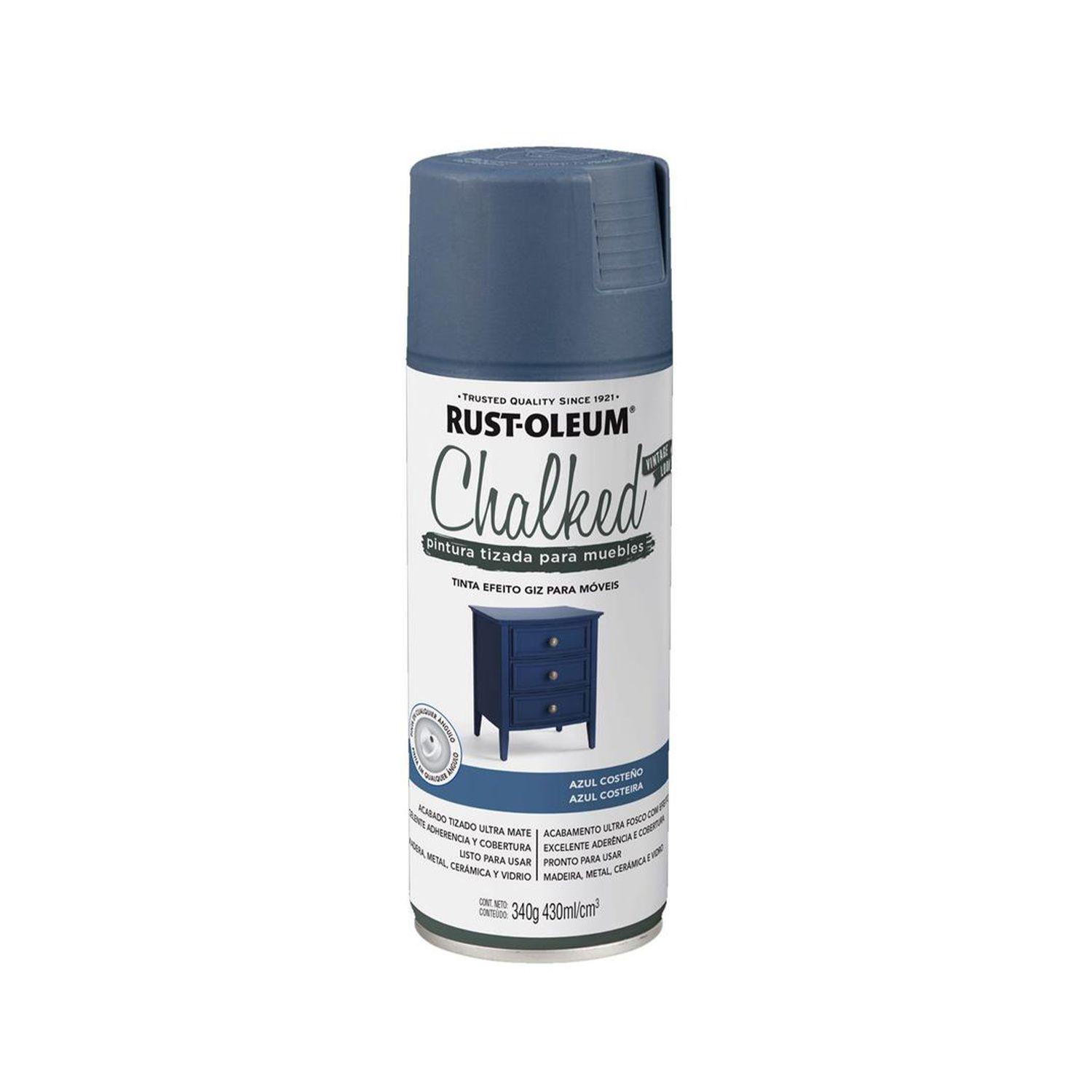 Pack 6 Unid. Pintura en Spray Tizada para Muebles Chalked Azul Costeño Ultra Mate 340 g 700106-1
