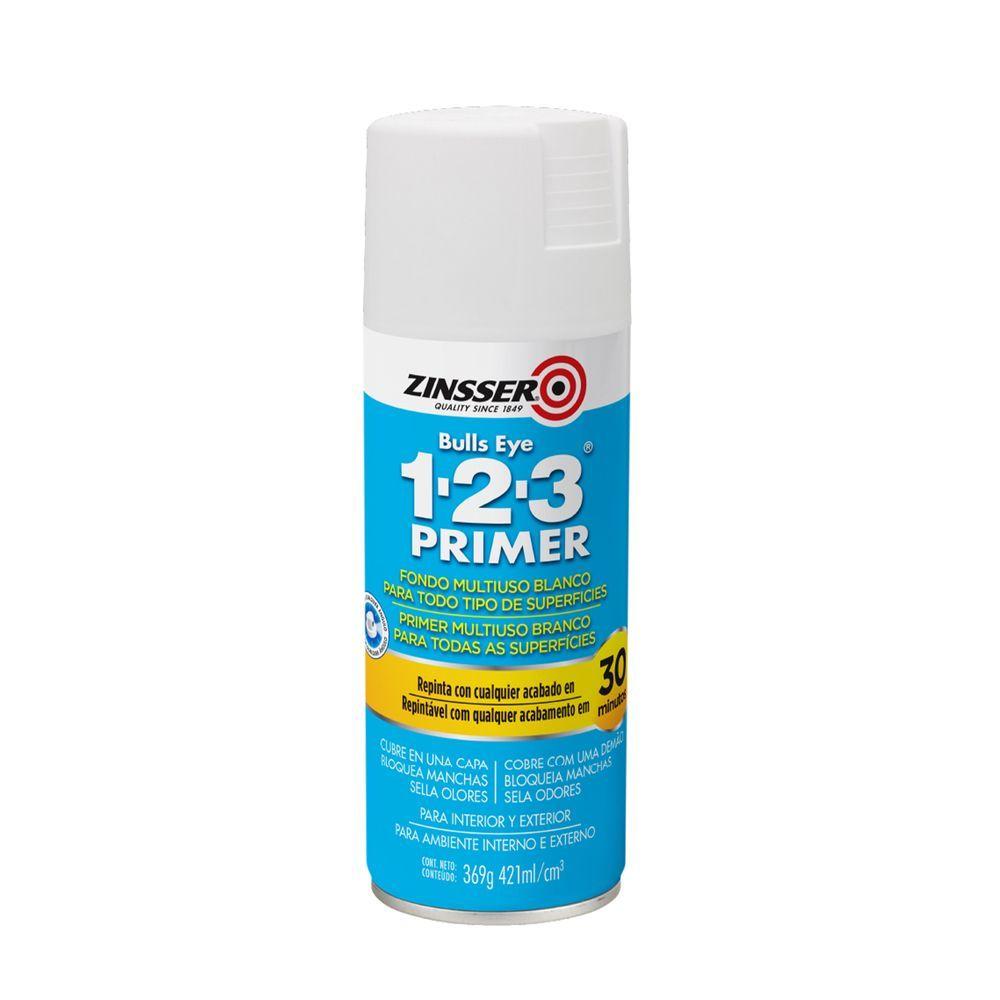 Imprimante en Spray Primer Bulls Eye 1-2-3 Blanco Mate 368 g-1