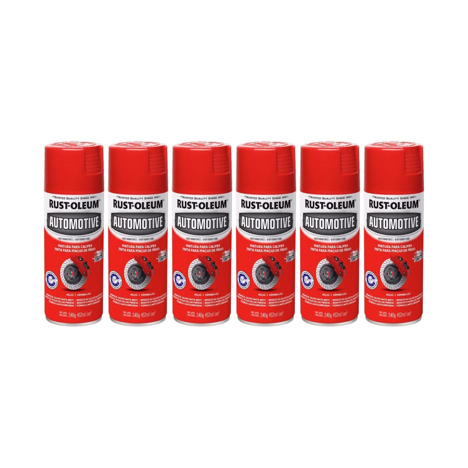 Pack 6 Unid. Pintura en Spray Automotive para Caliper Rojo 340 g 700235-0
