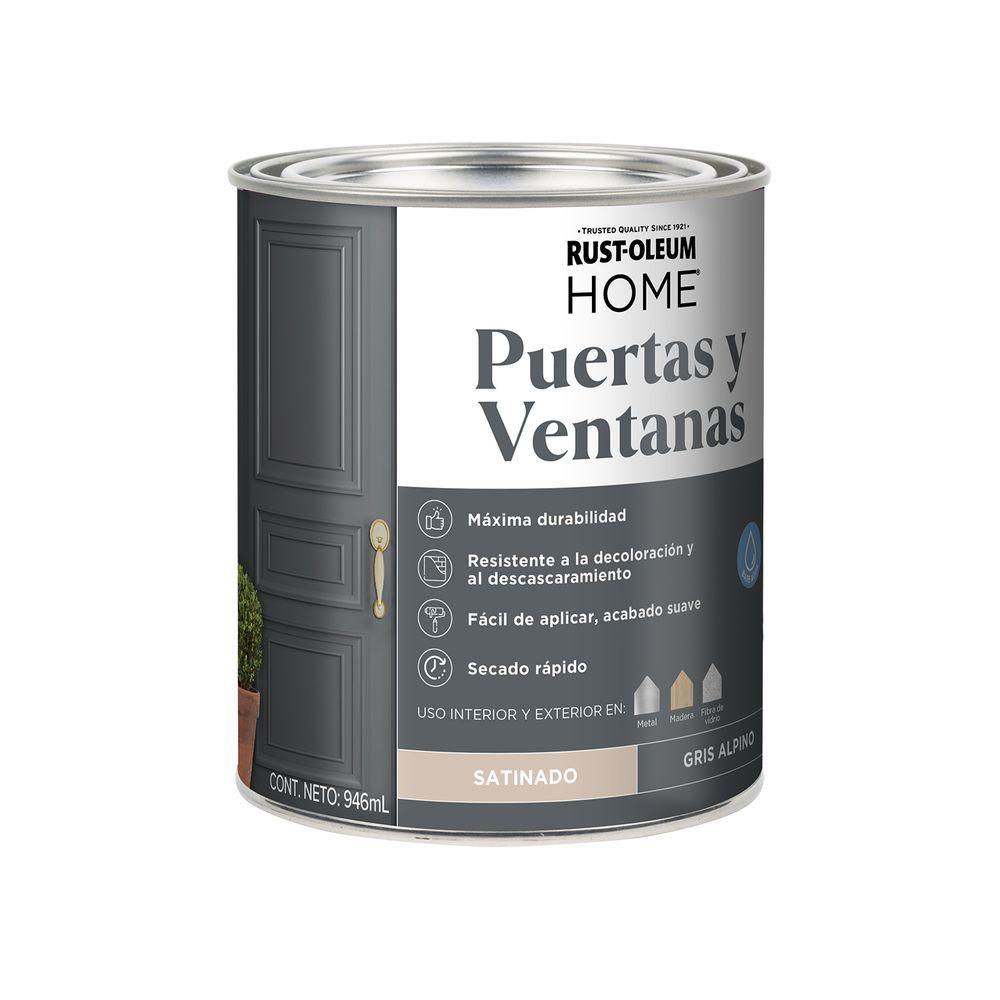 Pinturas para Puertas Interior y Exteriror Gris Alpino-0