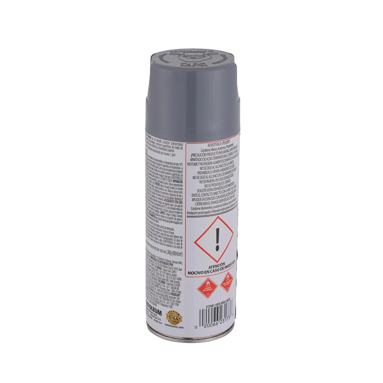 6 Pack Pinturas en Spray Metal Protection Anticorrosivo Gris Humo Brillante 340 g 700204-2