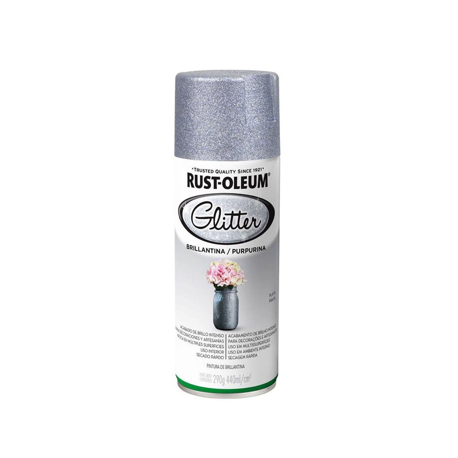 Pack 6 Unid. Pinturas en Spray Specialty Glitter Brillantina Plata Brillante 290 g 700161-1