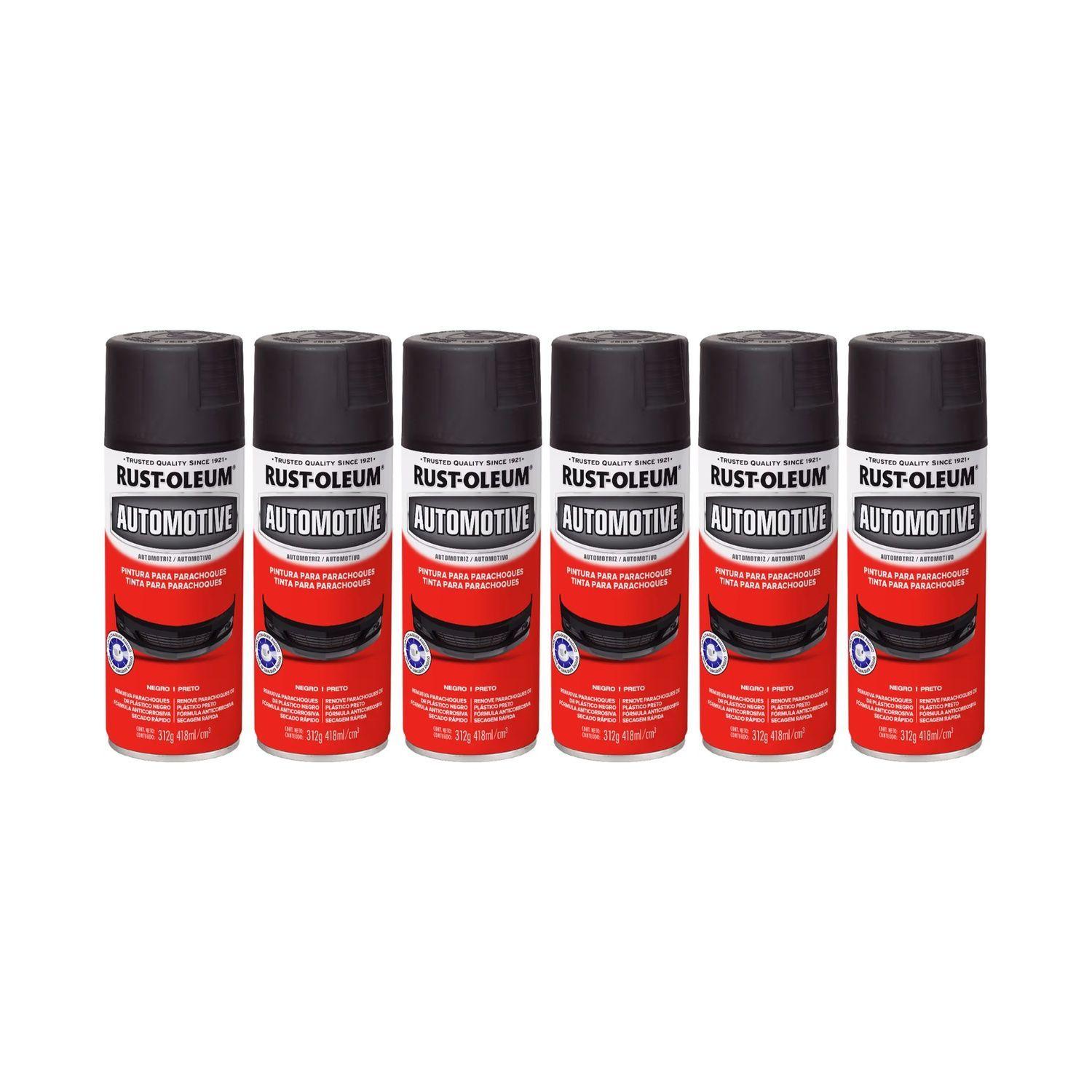 Pack 6 Unid. Pinturas en Spray Automotive para Parachoques Negro Mate 340 g 700263-0