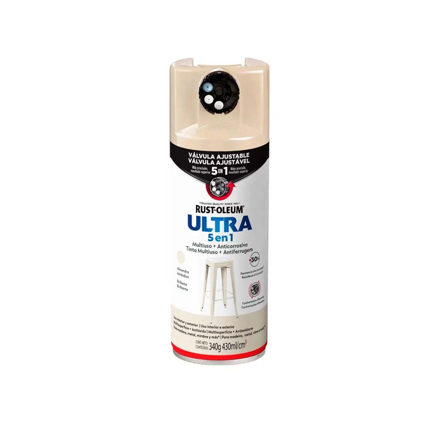 Pack 6 Unid. Pintura en Spray Ultra 5 en 1 Multisuperficie Anticorrosiva Almendra Brillante 340 g 700012-1