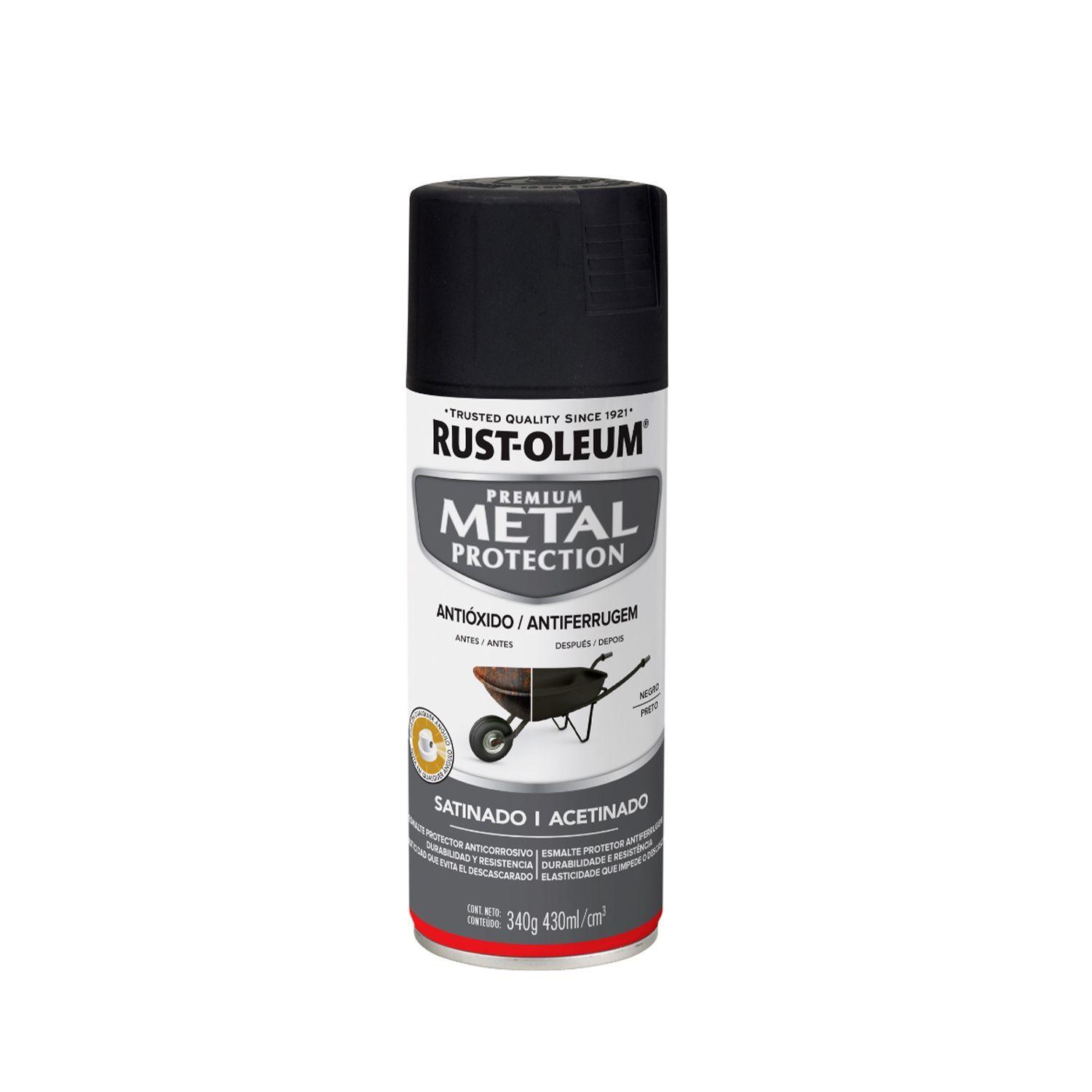 Pack 6 Unid. Pinturas en Spray Metal Protection Anticorrosivo Negro Satinado 340 g 700195-1