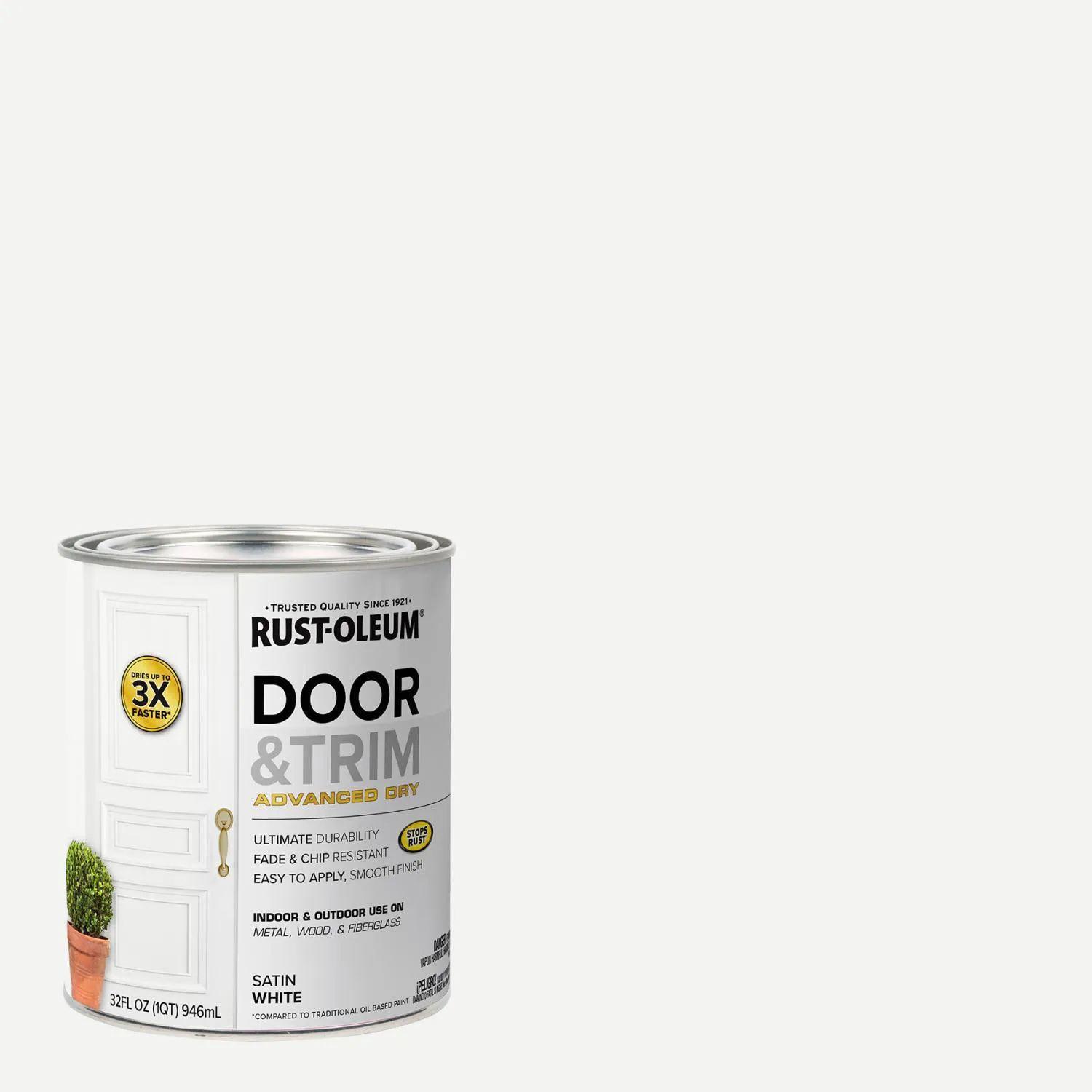 2 Pack Pinturas para Puertas y Ventanas Interior y Exteriror Blanco Satinado 946 ml 700279-2
