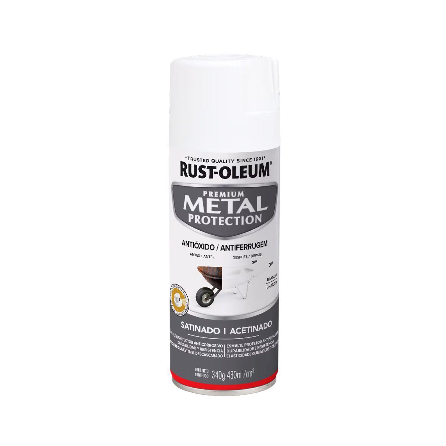 Pack 6 Unid. Pintura en Spray Metal Protection Anticorrosivo Blanco Satinado 340 g 700194-1
