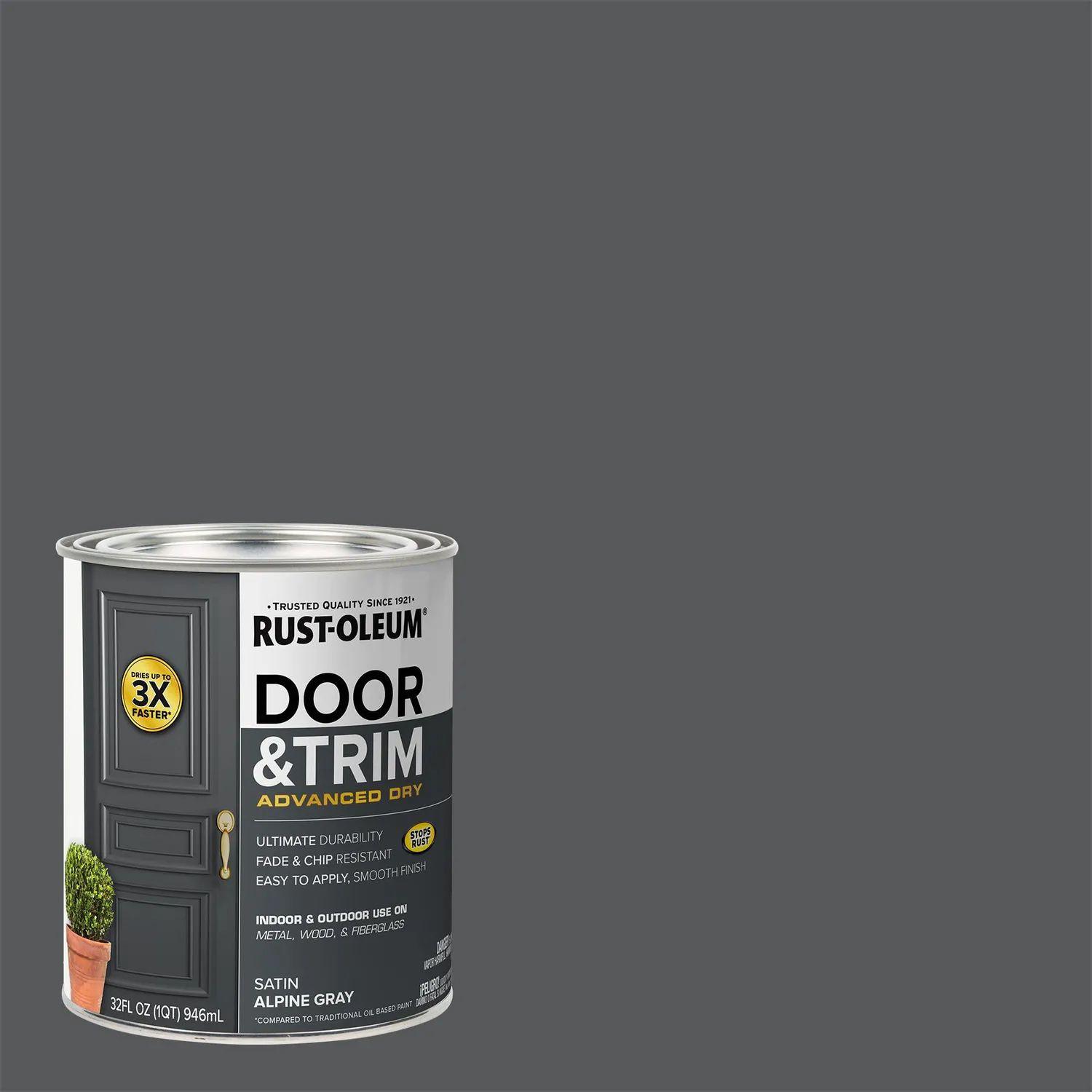 2 Pack Pinturas para Puertas y Ventanas Interior y Exteriror Gris Alpino Satinado 946 ml 700280-2