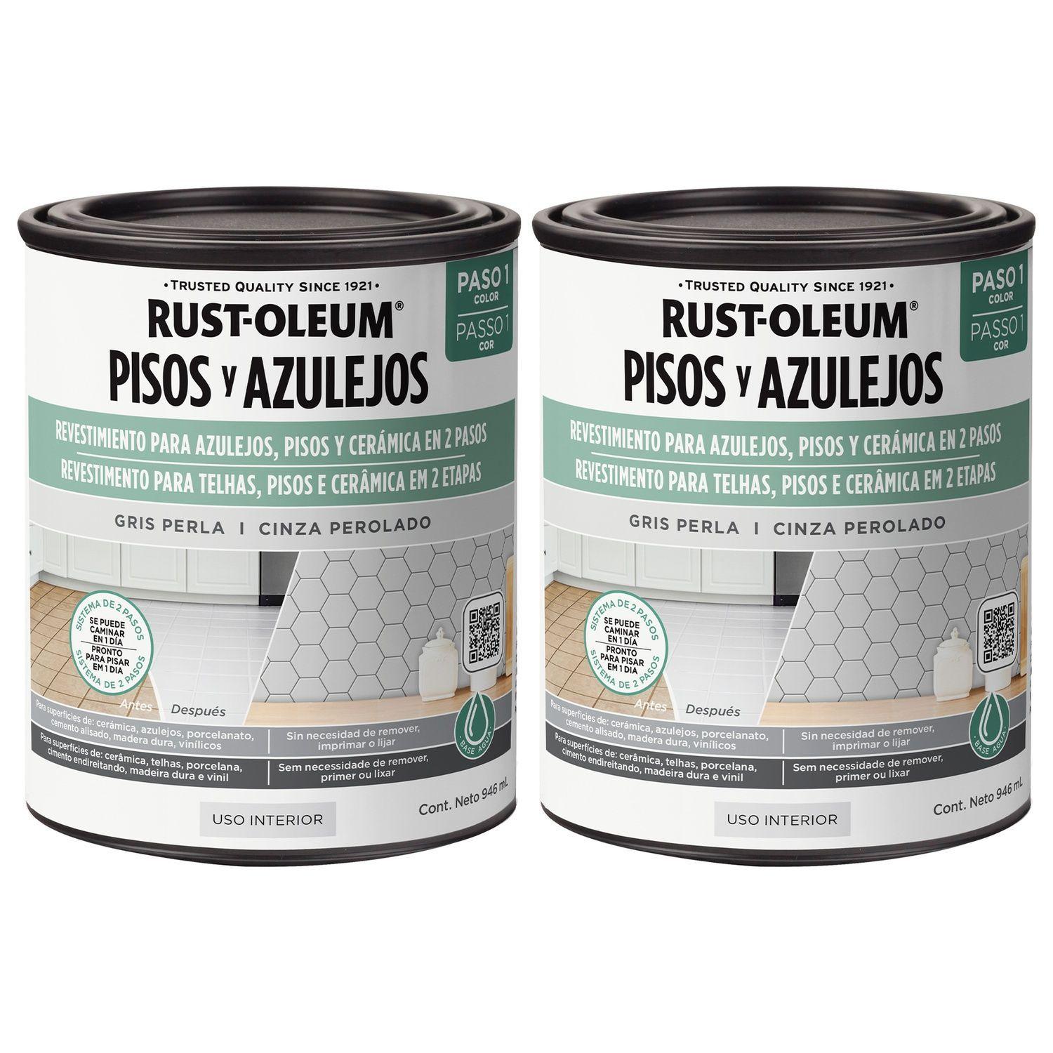 Pack 2 Unid. Protector para Pisos y Azulejos Gris Perla 946 ml 700270-0