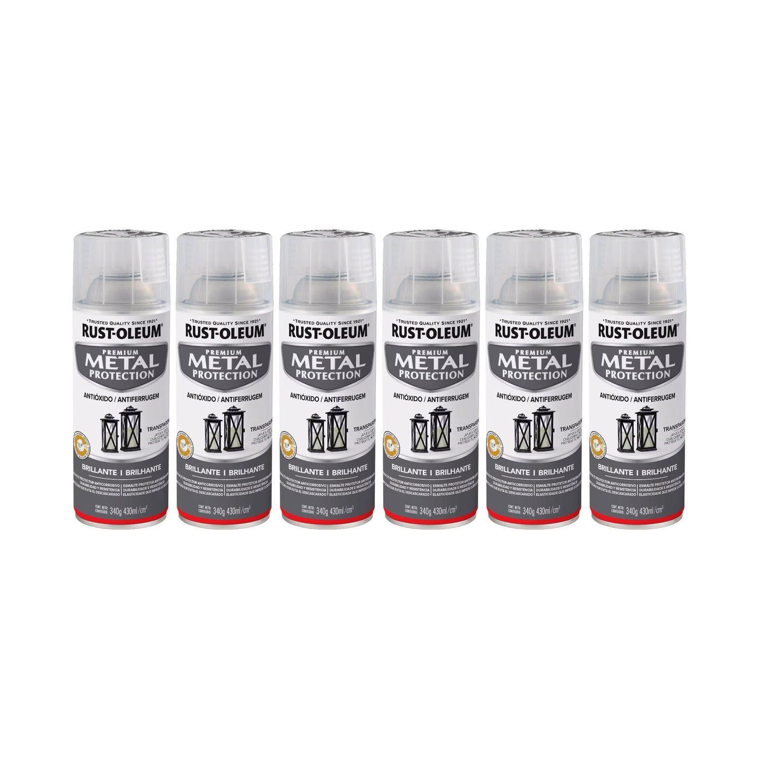 Pack 6 Unid. Pintura en Spray Metal Protection Transparente Brillante 340 g 700200-0