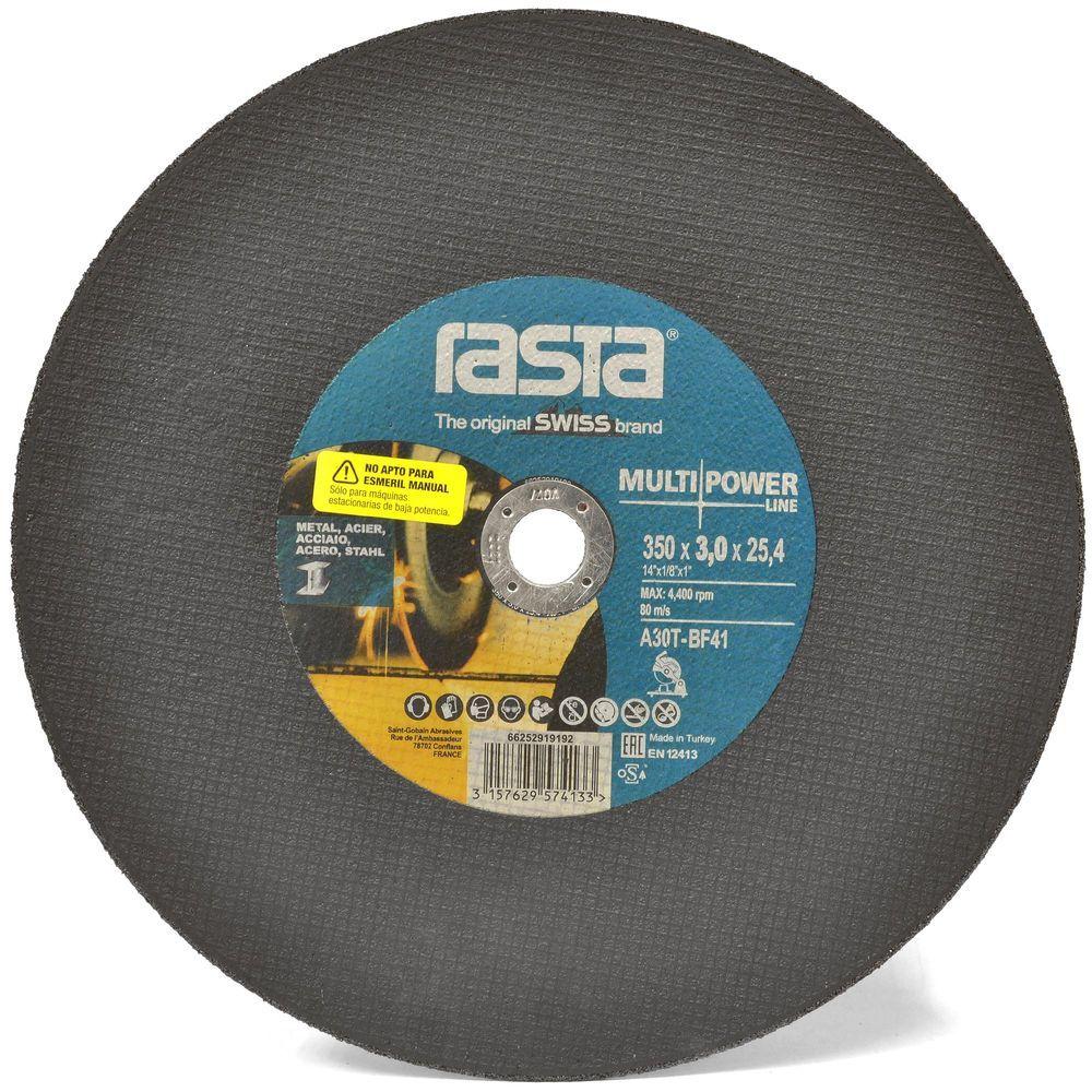 Disco de Corte Metal Rasta MP Tronzadora 14" (350x3,0x25mm)-0