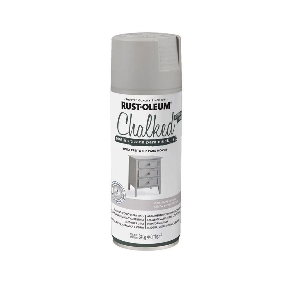 Pintura en Spray Chalked Tizada Gris Envejecido Ultra Mate-0