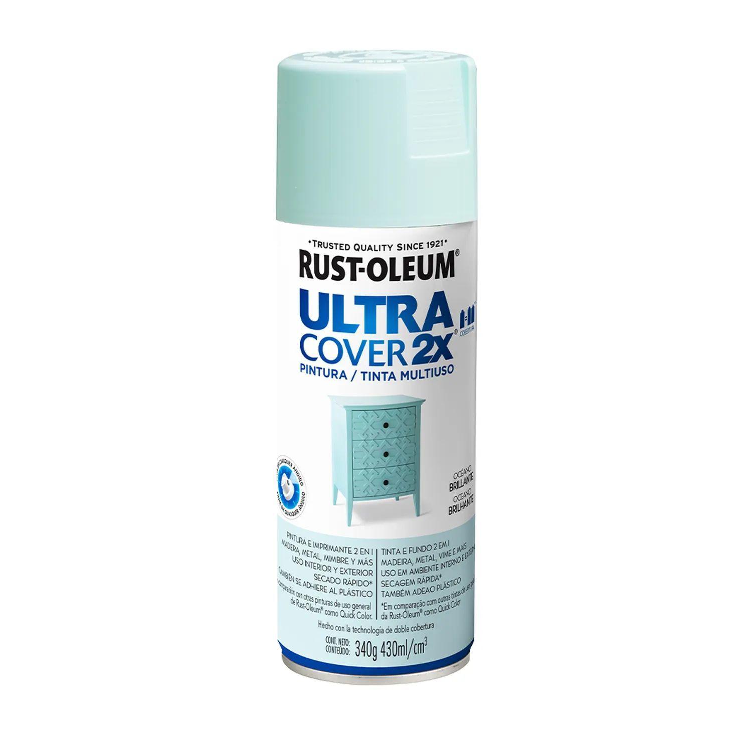 Pack 6 Unid. Pintura en Spray Ultra Cover 2X Multiuso Océano Brillante 340 g 700070-1