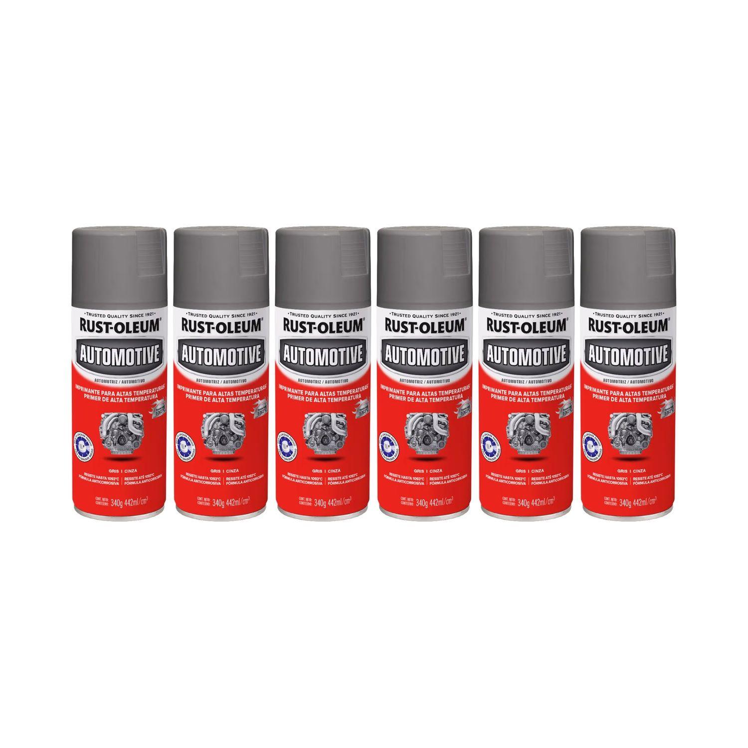 6 Pack Imprimantes en Spray Automotive Alta Temperatura Gris 340 g 700227-0
