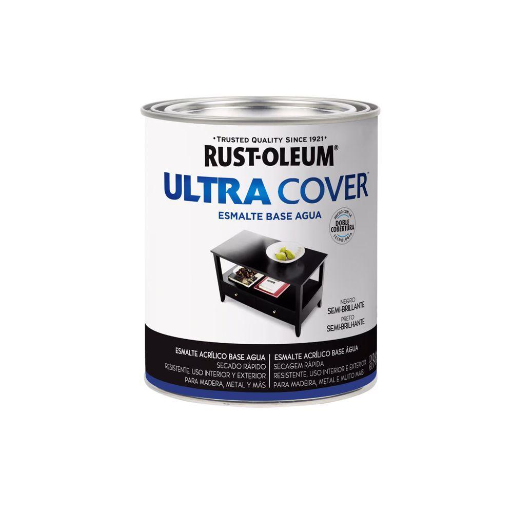 Esmalte al Agua Ultra Cover Brochable Negro Semi Brillante-0