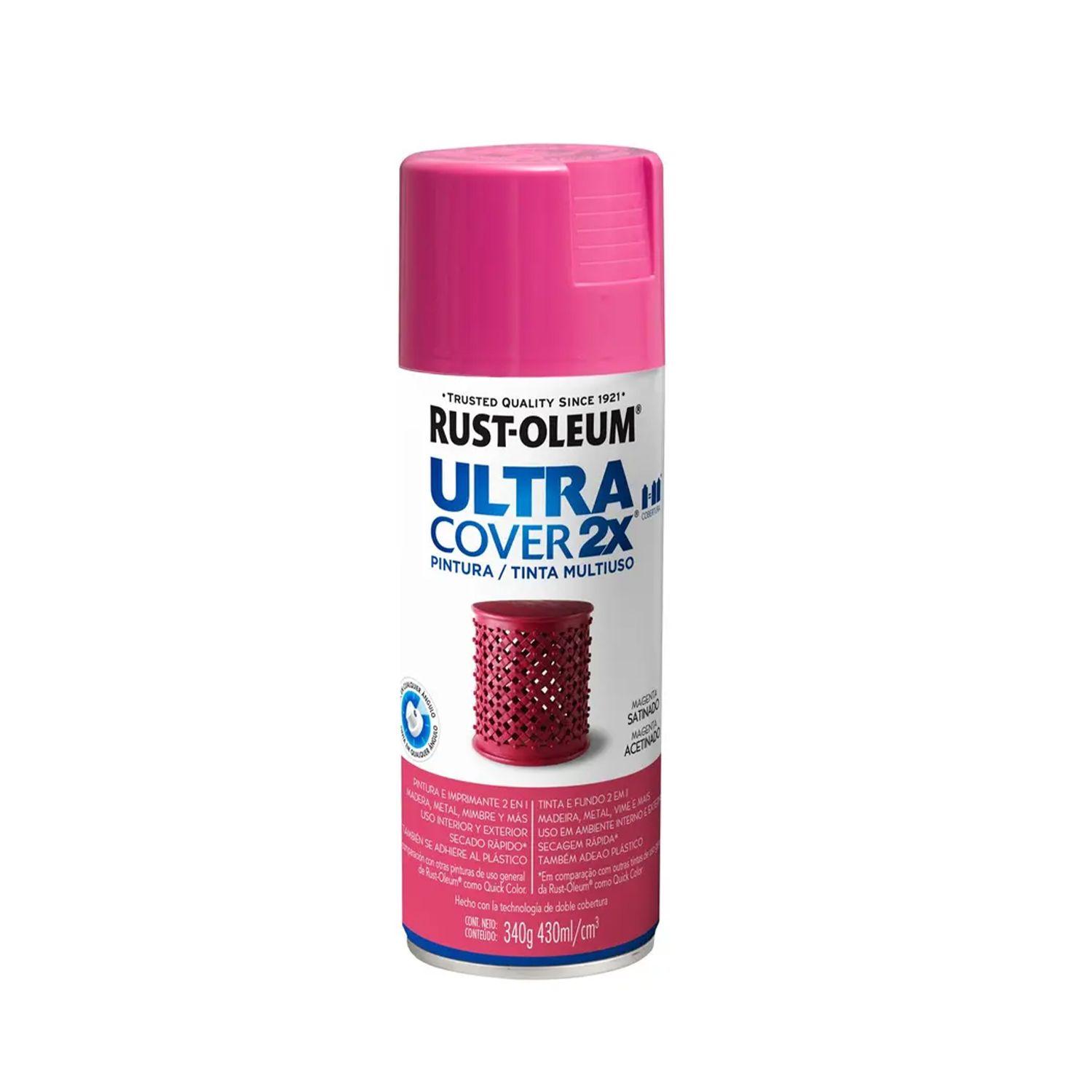 6 Pack Pintura en Spray Ultra Cover 2X Multiuso Magenta Satinado 340 g 700267-1