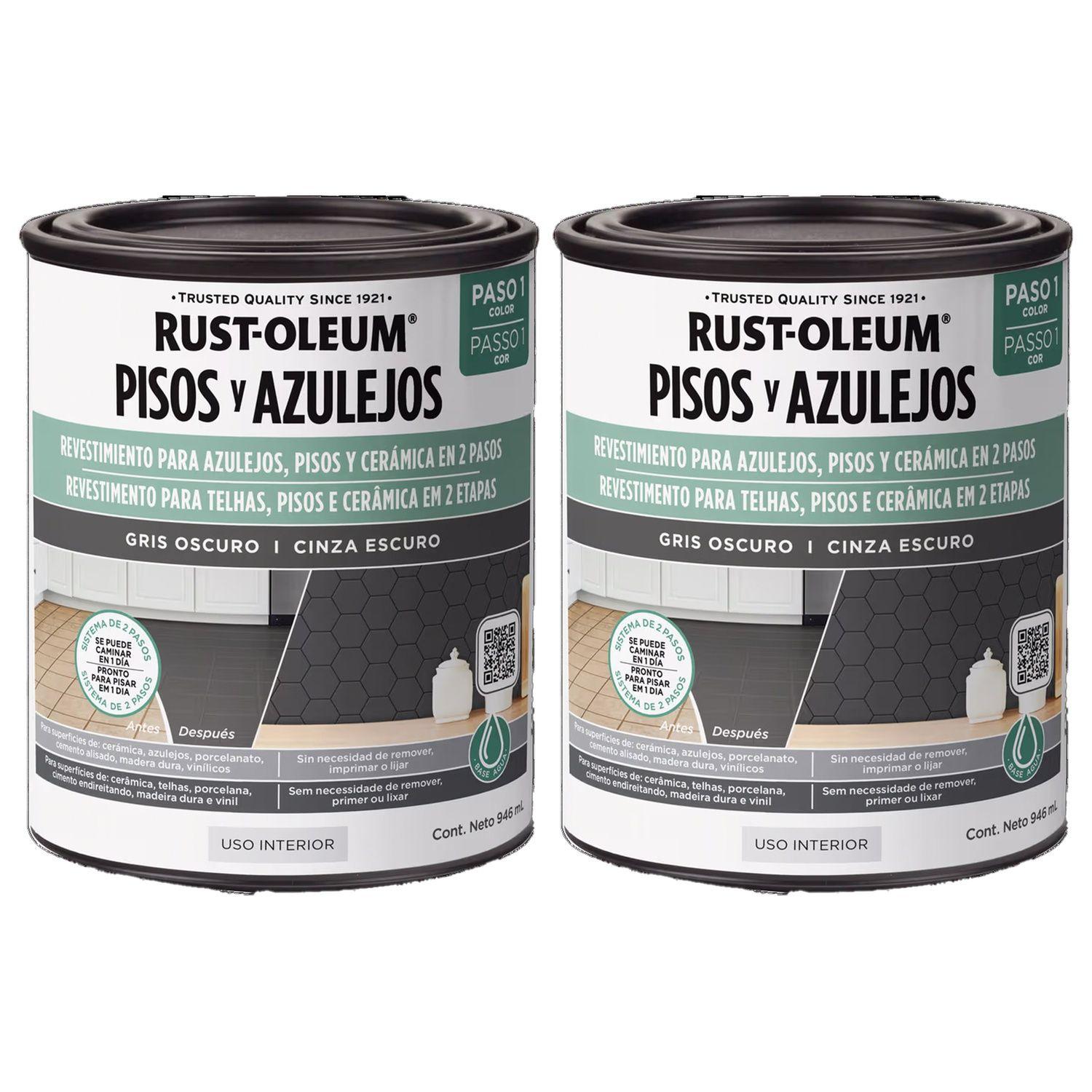 2 Pack  Protector para Pisos y Azulejos Gris Oscuro 946 ml 700271-0