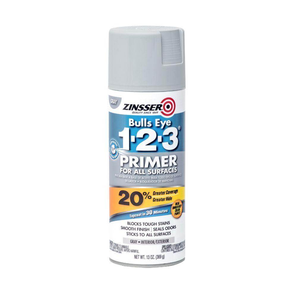 Pintura en Spray Primer Bulls Eye 1-2-3 Gris Mate 368 g-1