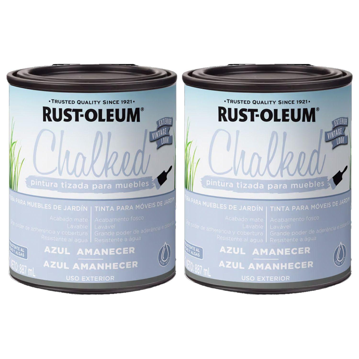 2 Pack Pintura Tizada para Muebles Chalked Azul Amanecer Ultra Mate 887 ml 700120-0